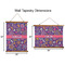 Simple Floral Wall Hanging Tapestries - Parent/Sizing