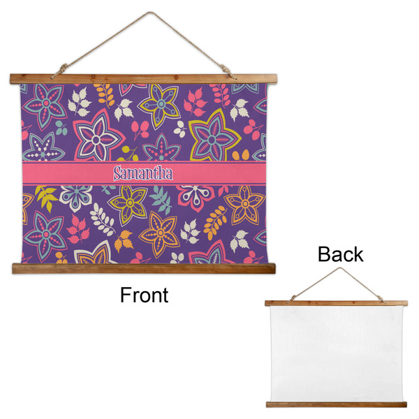 Simple Floral Wall Hanging Tapestry - Landscape - APPROVAL