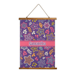 Simple Floral Wall Hanging Tapestry (Personalized)
