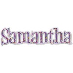Simple Floral Name/Text Decal - Custom Sizes (Personalized)