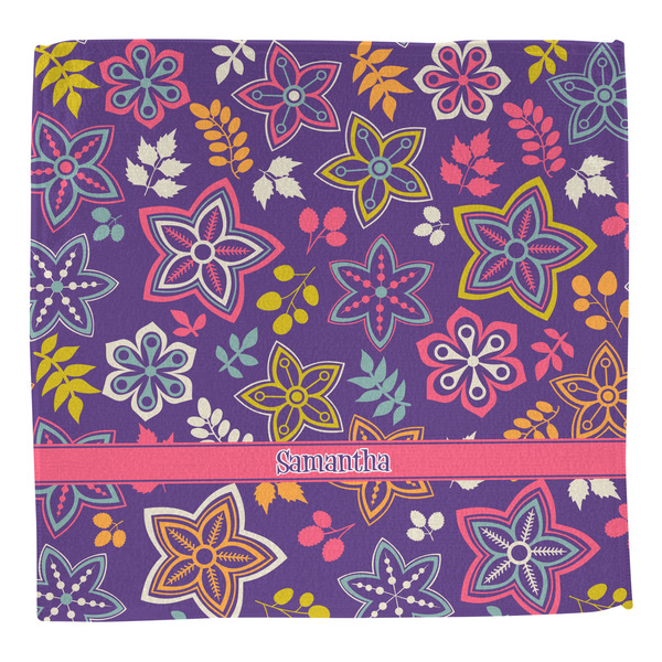 Simple Floral Washcloth - Front - No Soap