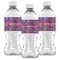 Simple Floral Water Bottle Labels - Front View