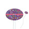 Simple Floral Oval Plastic Stir Sticks (Personalized)