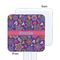 Simple Floral White Plastic Stir Stick - Single Sided - Square - Approval