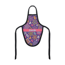 Simple Floral Bottle Apron (Personalized)