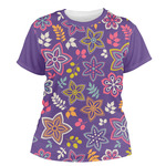Simple Floral Women's Crew T-Shirt - Small