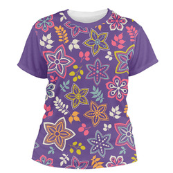 Simple Floral Women's Crew T-Shirt - X Small