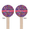 Simple Floral Wooden 6" Stir Stick - Round - Double Sided - Front & Back