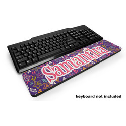 Simple Floral Keyboard Wrist Rest (Personalized)