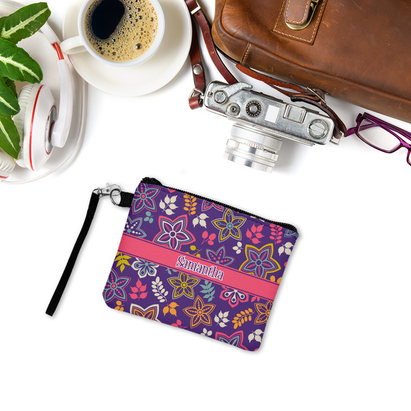 Simple Floral Wristlet ID Cases - LIFESTYLE