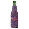 Simple Floral Zipper Bottle Cooler - ANGLE (bottle)