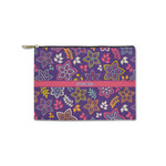 Simple Floral Zipper Pouch - Small - 8.5"x6" (Personalized)