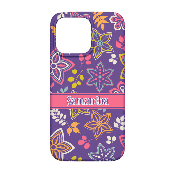 Simple Floral iPhone 13 Case - Back
