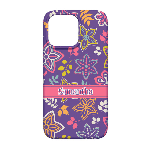 Simple Floral iPhone 13 Pro Case - Back