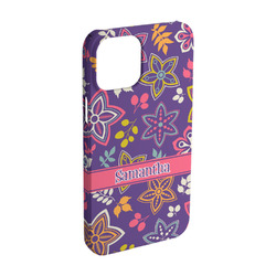 Simple Floral iPhone Case - Plastic - iPhone 15 Pro (Personalized)