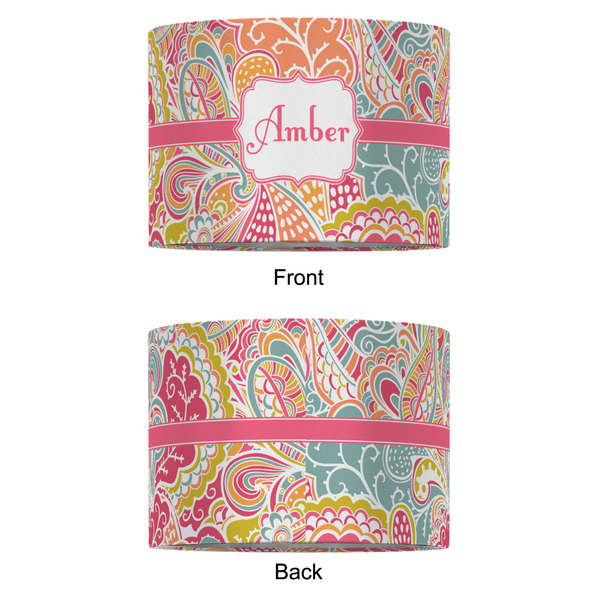 Abstract Foliage 12" Drum Lampshade - APPROVAL (Fabric)