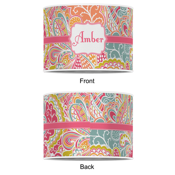 Abstract Foliage 12" Drum Lampshade - APPROVAL (Poly Film)