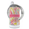 Abstract Foliage 12 oz Stainless Steel Sippy Cups - FULL (back angle)