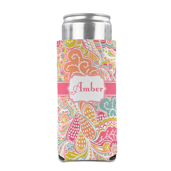 Abstract Foliage 12oz Tall Can Sleeve - FRONT (on can)