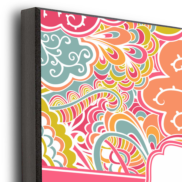 Abstract Foliage 12x12 Wood Print - Closeup