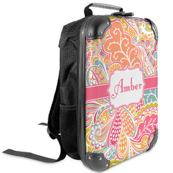 Abstract Foliage Kids Hard Shell Backpack (Personalized)