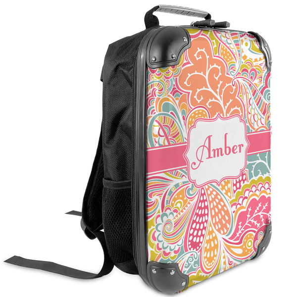 Custom Abstract Foliage Kids Hard Shell Backpack (Personalized)