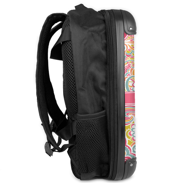 Abstract Foliage 13" Hard Shell Backpacks - Side View
