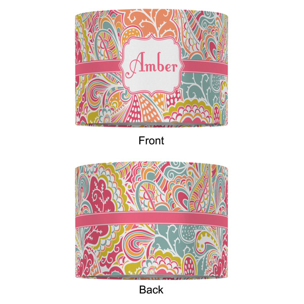 Abstract Foliage 16" Drum Lampshade - APPROVAL (Fabric)