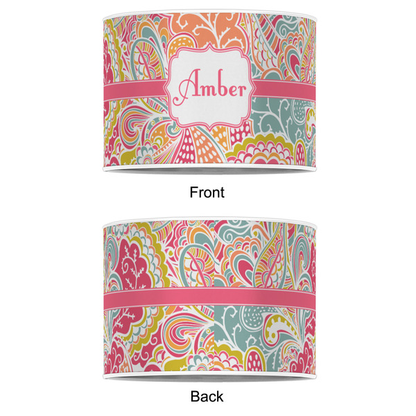 Abstract Foliage 16" Drum Lampshade - APPROVAL (Poly Film)