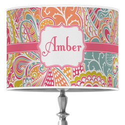 Abstract Foliage Drum Lamp Shade (Personalized)