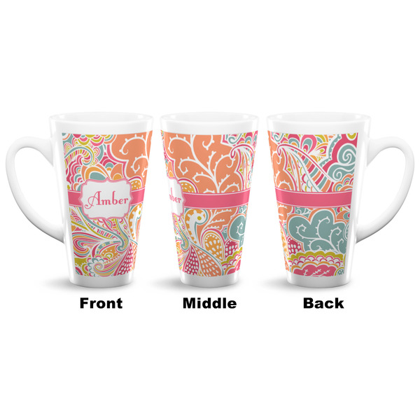 Abstract Foliage 16 Oz Latte Mug - Approval