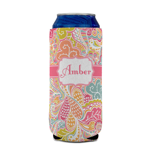 Abstract Foliage 16oz Can Sleeve - FRONT (on can)