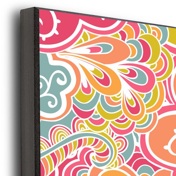 Abstract Foliage 16x20 Wood Print - Closeup