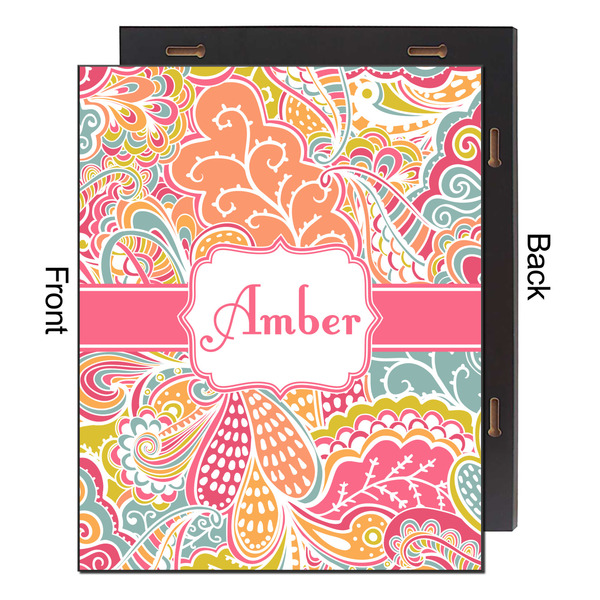 Abstract Foliage 16x20 Wood Print - Front & Back View