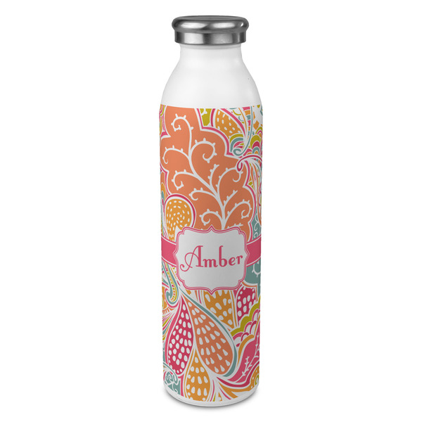 Custom Abstract Foliage 20oz Stainless Steel Water Bottle - Full Print (Personalized)