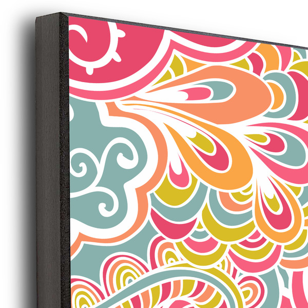 Abstract Foliage 20x24 Wood Print - Closeup