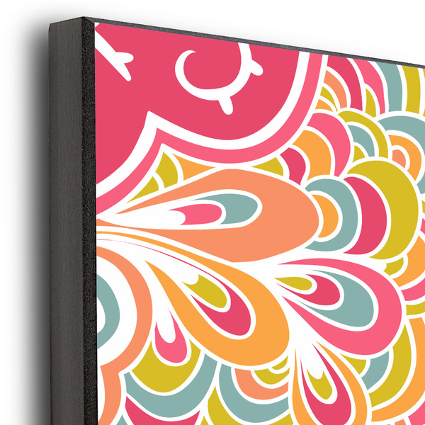 Abstract Foliage 20x30 Wood Print - Closeup