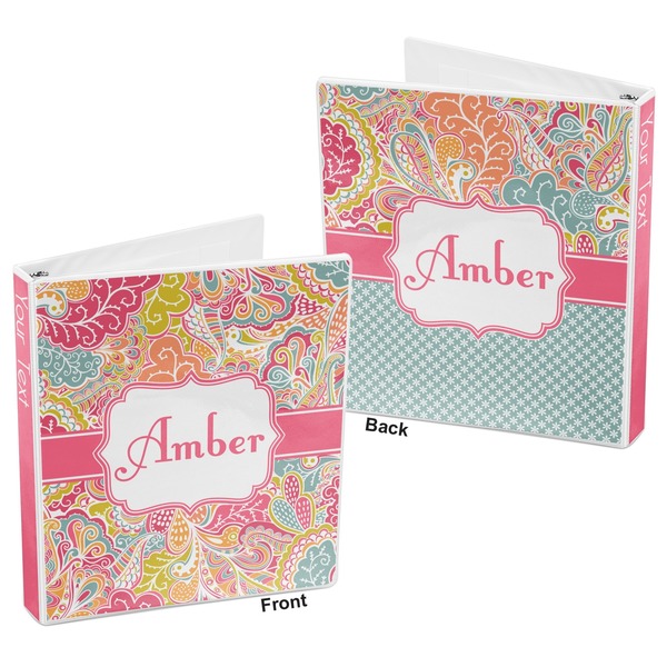 Abstract Foliage 3-Ring Binder Front and Back