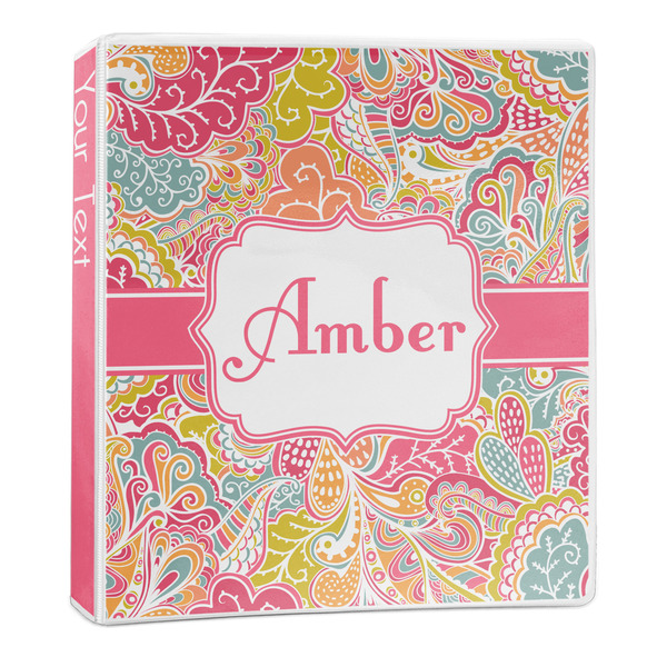 Abstract Foliage 3-Ring Binder Main- 1in