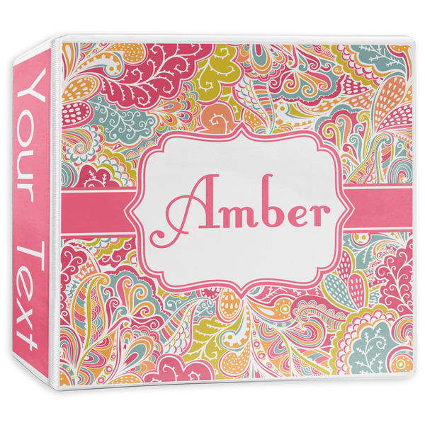 Custom Abstract Foliage 3-Ring Binder - 3 inch (Personalized)