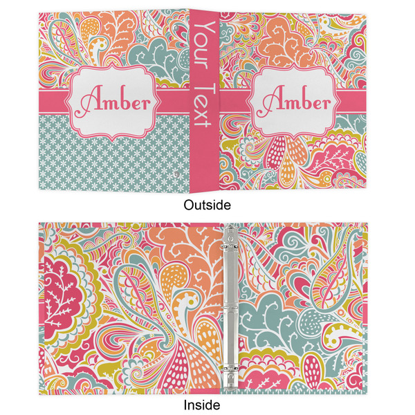 Abstract Foliage 3 Ring Binders - Full Wrap - 1" - APPROVAL