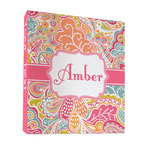 Abstract Foliage 3 Ring Binder - Full Wrap - 1" (Personalized)