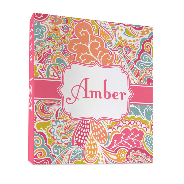 Custom Abstract Foliage 3 Ring Binder - Full Wrap - 1" (Personalized)
