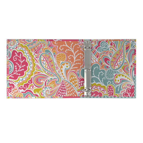 Abstract Foliage 3 Ring Binders - Full Wrap - 2" - OPEN INSIDE