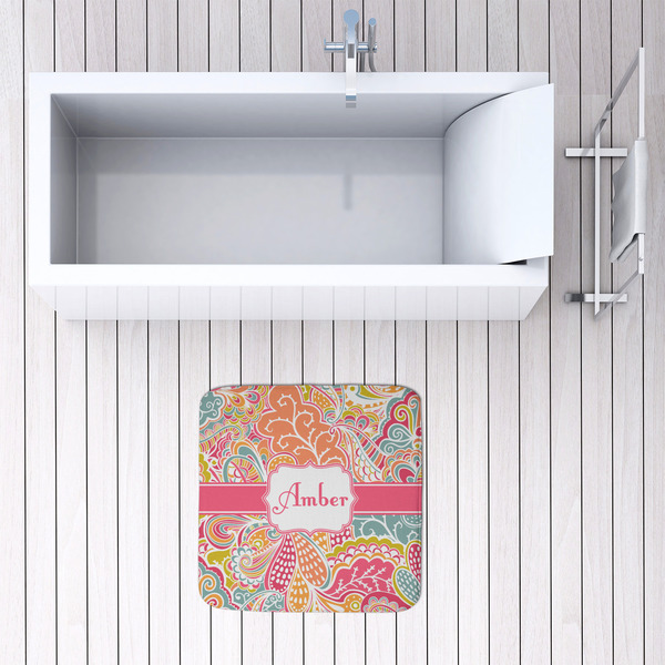 Abstract Foliage 48x48 Foam Memory Mat - LIFESTYLE