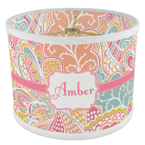 Abstract Foliage 8" Drum Lampshade - ANGLE Poly-Film