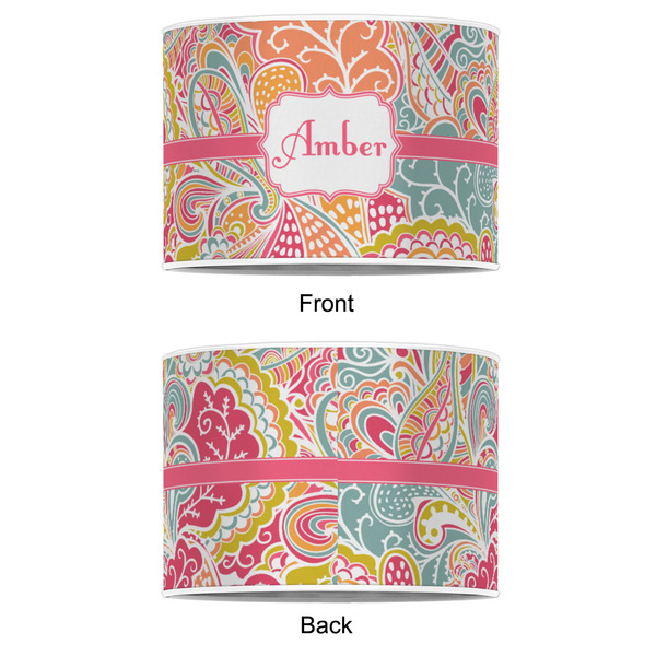 Abstract Foliage 8" Drum Lampshade - APPROVAL (Poly Film)