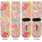 Abstract Foliage Adult Crew Socks - Double Pair - Front and Back - Apvl