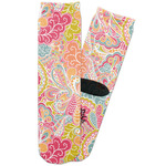Abstract Foliage Adult Crew Socks (Personalized)