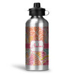 Abstract Foliage Water Bottle - Aluminum - 20 oz (Personalized)